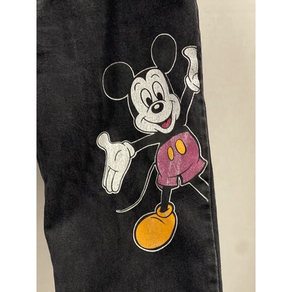 Vintage Mickey Mouse Johnny Jeans apparel denim black size 11 misses - Picture 2 of 10